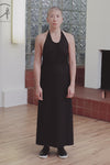 BASERANGE Adjustable Strap Apron Dress Collection, Made in Portugal, BAS-DRAP-RS-000-HEI, Black